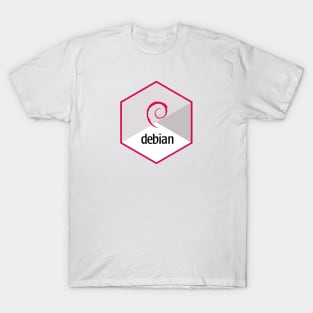 debian hexagonal T-Shirt